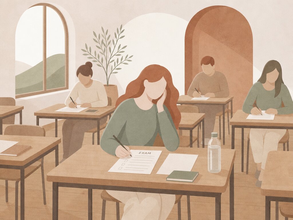 Illustration for the exams anxiety guide